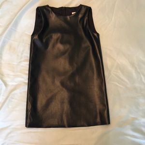 Mademoiselle Charlotte faux leather blouse
